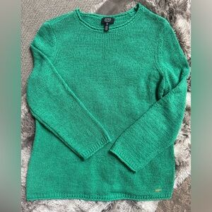 Jones New York Vibrant Green Crew Neck Sweater